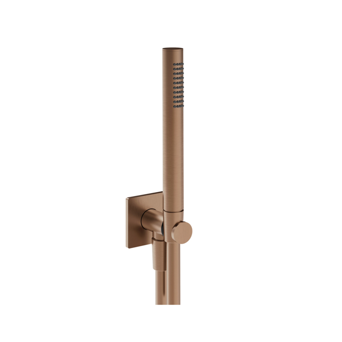 Gessi Inverso Душевой комплект, состоящий из вывода воды, ручного душа,шланг 1,50 м цвет: Copper Brushed PVD