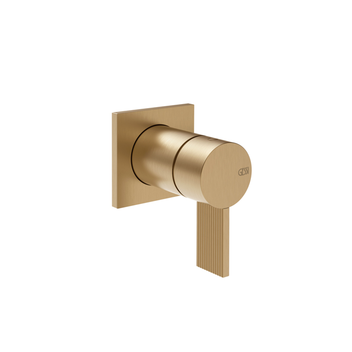 Gessi Inverso Rigato Внешняя часть настенного смесителя для душа, цвет: Warm Bronze Br PVD