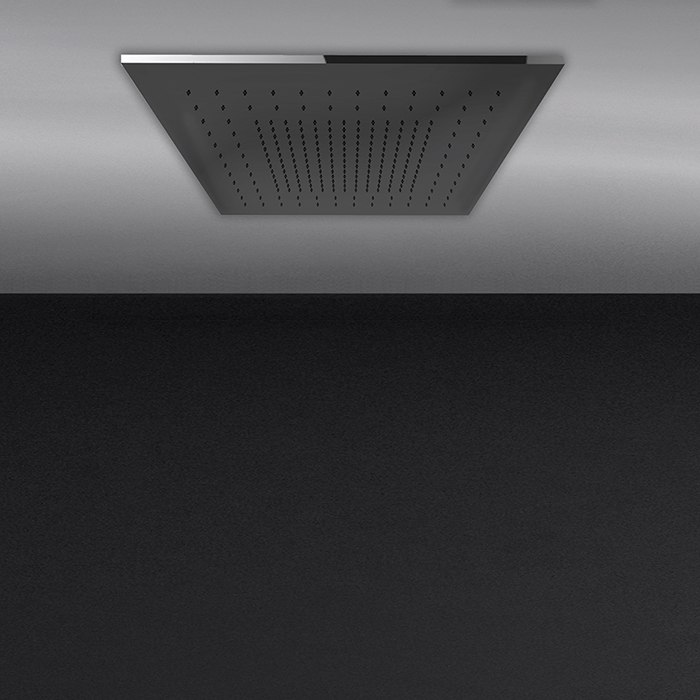 Gessi Minimali Встраиваемая в потолок душевая система, с функцией тропический ливень, цвет: Mirror Steel