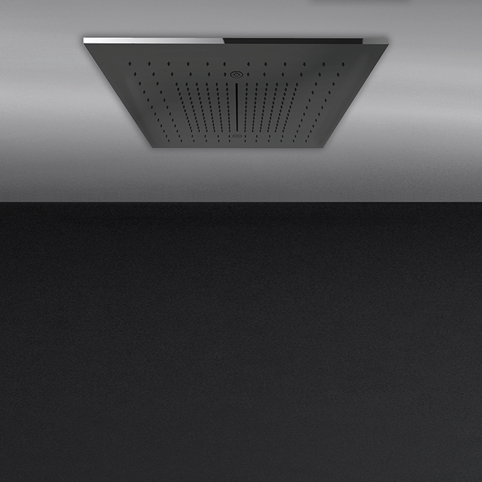 Gessi Minimali Встраиваемая в потолок душевая система с функцией Троптческий ливень, цвет Mirror Steel