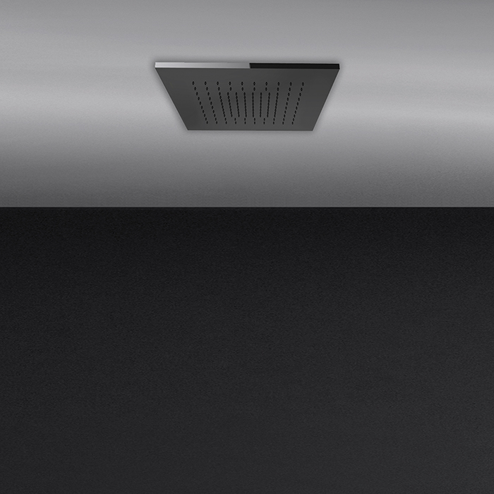 Gessi Minimali Встраиваемая в потолок душевая система, с функцией тропический ливень, цвет: Mirror Steel