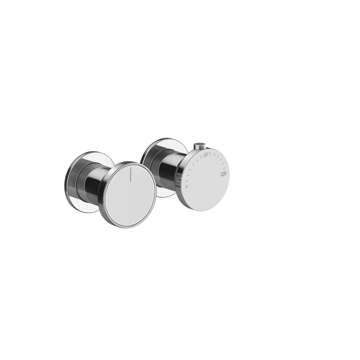Gessi Origini Смеситель для ванны, встраиваемый, термостатический, цвет: хром