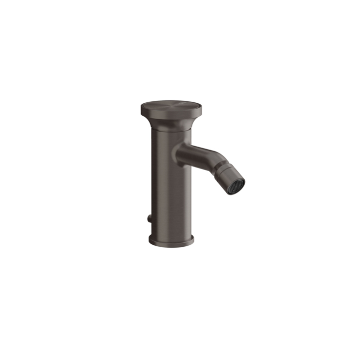 GESSI Origini Смеситель для биде, на 1 отв, с донным клапаном, в компл с отделочн вкладкой, цвет: Black Metal Brushed PVD