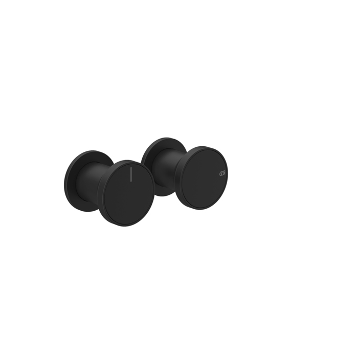 Gessi Origini Смеситель для душа, встраиваемый на 2 позиции,с вставкой, цвет: Black XL