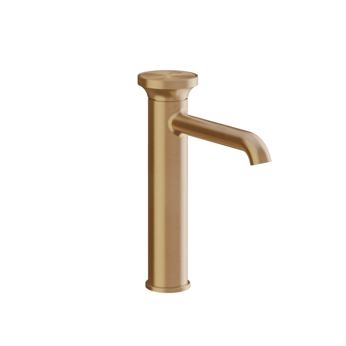 Gessi Origini Смеситель для раковины, на 1 отв, в компл. с отделочной вставкой, цвет: Warm Bronze Br. PVD