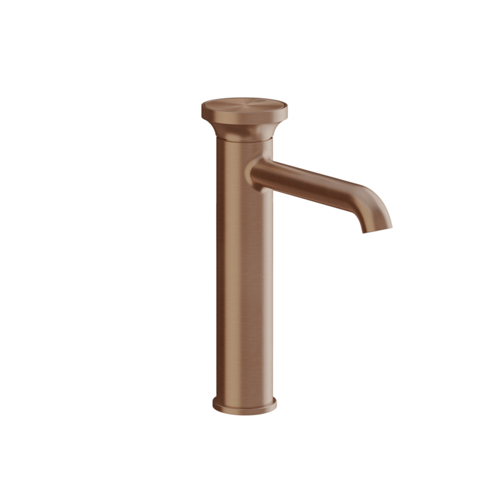 Gessi Origini Смеситель для раковины, на 1 отв, в компл. с отделочной вставкой, цвет: Copper Brushed PVD