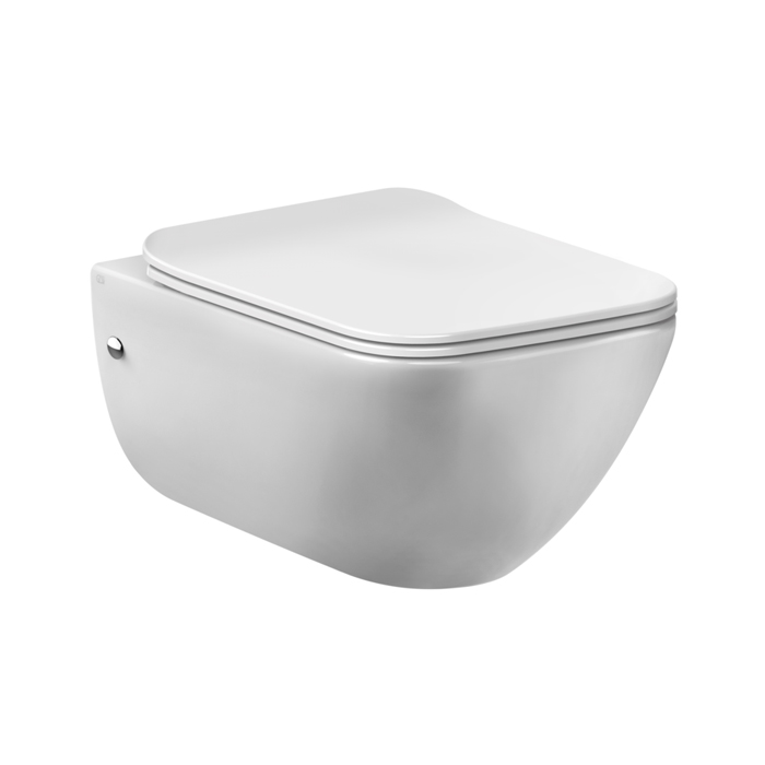 Gessi Origini Total Look Унитаз подвесной, с сиденьем микролифт, с сифоном, цвет: белый/хром