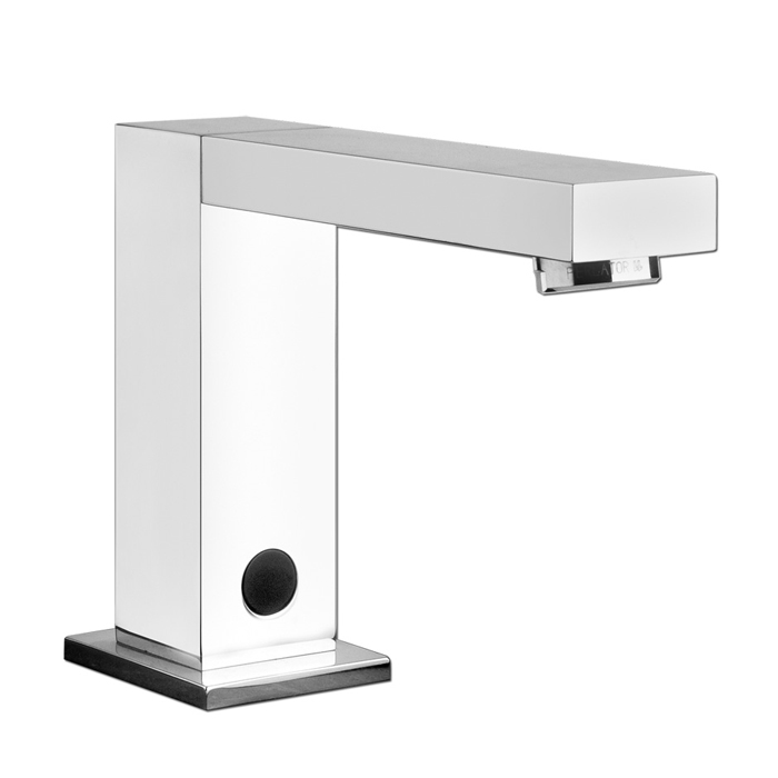 Gessi Rettangolo Электронный смеситель для раковины с кран-фильтром для регулировки температуры и напора воды, цвет: хром
