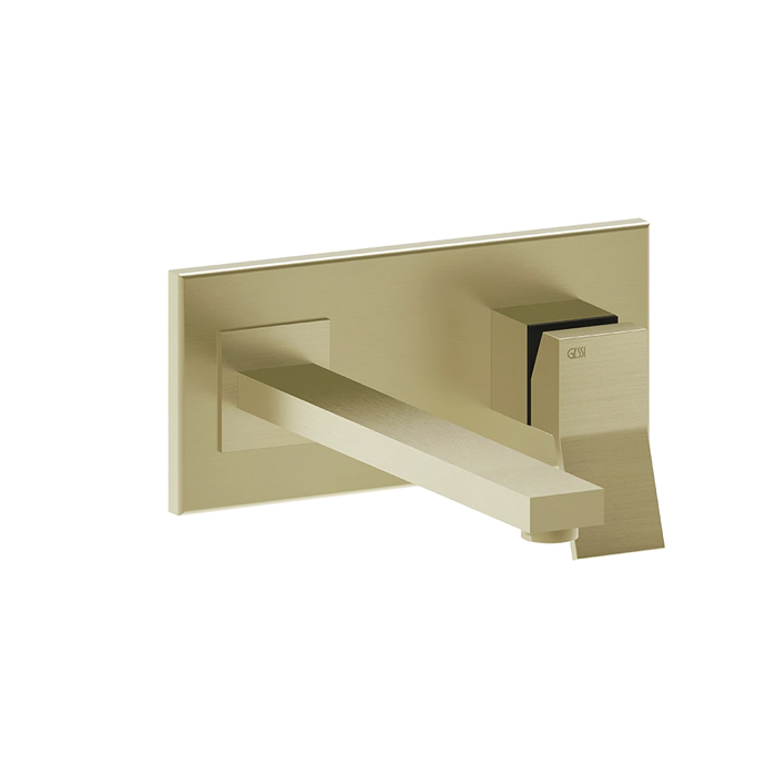 Gessi Rettangolo K Смеситель для раковины, встраиваемый, излив:, цвет: Brushed Brass PVD