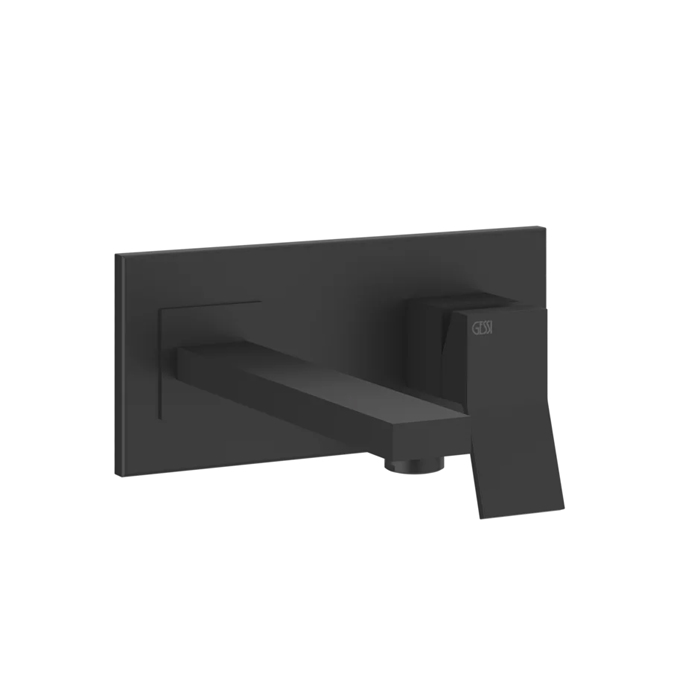 Gessi Rettangolo K Смеситель для раковины, встраиваемый, однорычажный, с индивидуальной длиной излива, внешние части, цвет: Black XL