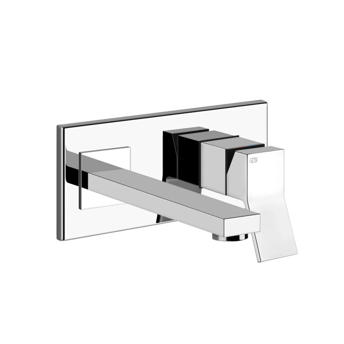 Gessi Rettangolo K Встраиваемый однорычажный смеситель для раковины, излив, внешние части, цвет: хром
