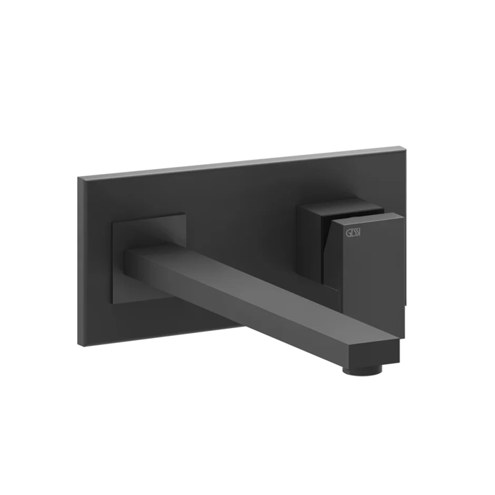 Gessi Rettangolo Смеситель для раковины, встраиваемый, однорычажный, излив, внешние части, цвет: Black XL