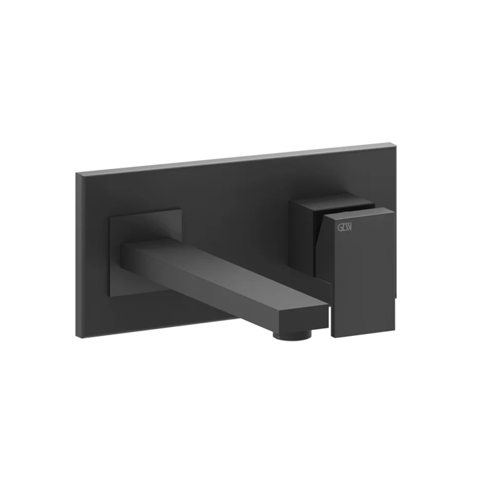Gessi Rettangolo Смеситель для раковины, встраиваемый, однорычажный, с инд.длиной излива, внешние части, цвет: Black XL