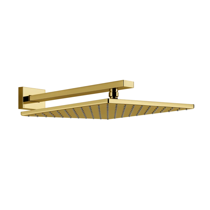 Gessi Rettangolo Верхний душ, подвесной, цвет: Gold PVD