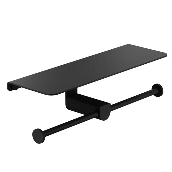 Gessi Rilievo Двойной держатель туалетной бумаги, цвет: Black XL