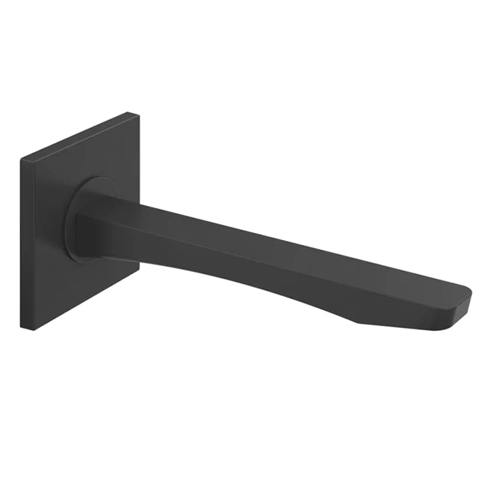 Gessi Rilievo Настенный излив на 1/2”, комбинируемый с удаленным управлением (не входит в комплект), цвет: black XL