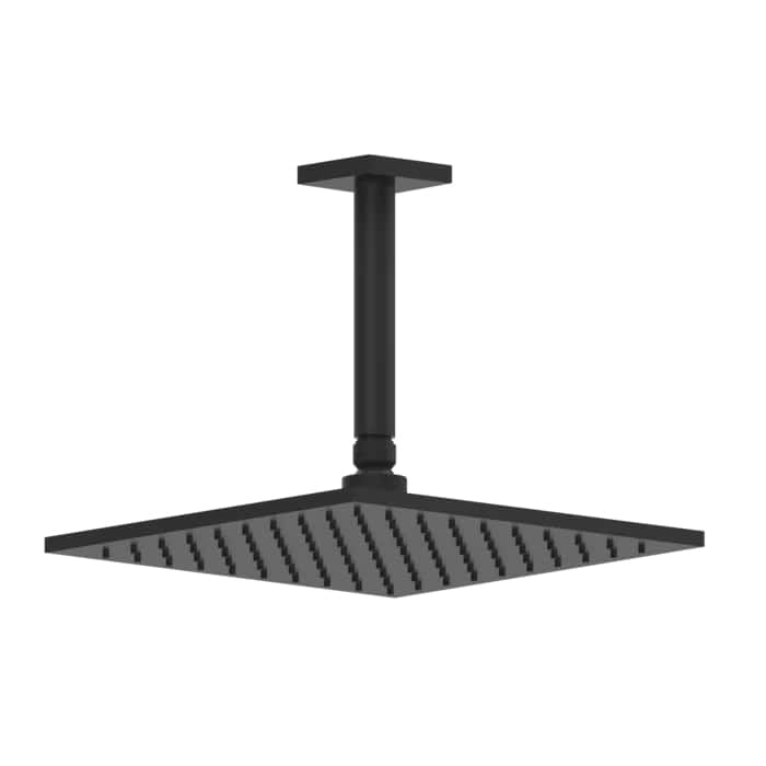 Gessi Rilievo Потолочная душевая головка на 1/2", длина изгот. под заказ, цвет: nero XL