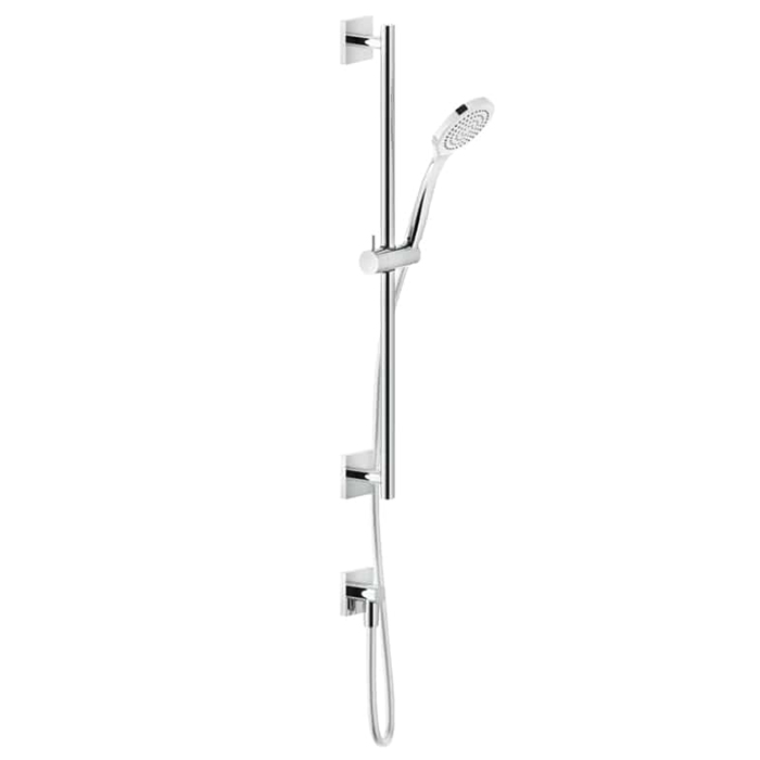 Gessi Rilievo Штанга в комплекте с душевой лейкой, шланг 1,50 м, вывод воды из стены, цвет: хром