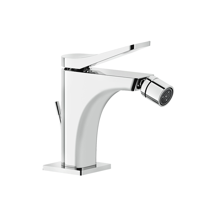 Gessi Rilievo Смеситель для биде на 1 отв, с донным клапаном излив, цвет: хром