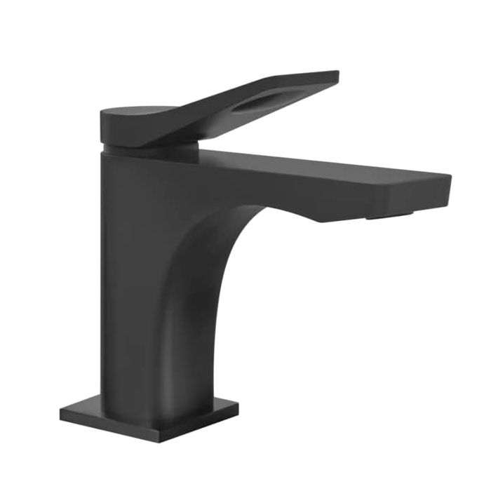 Gessi Rilievo Смеситель для раковины на 1 отв. без донного клапана, излив, цвет: black XL