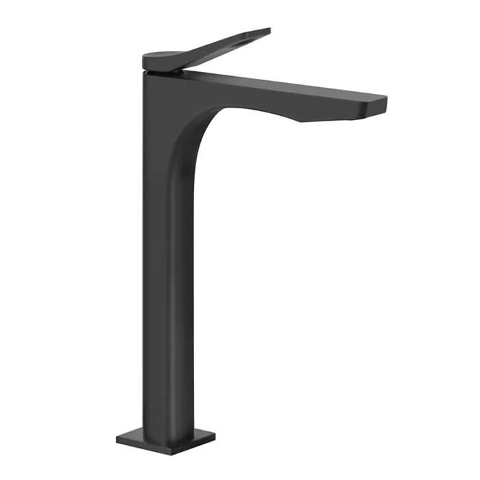 Gessi Rilievo Смеситель для раковины на 1 отв. без донного клапана, излив, цвет: black XL