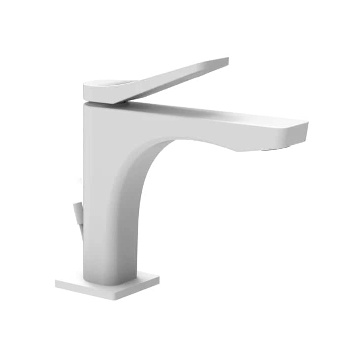 GESSI Rilievo Смеситель для раковины на 1 отв. с донным клапаном, излив, цвет: bianco CN