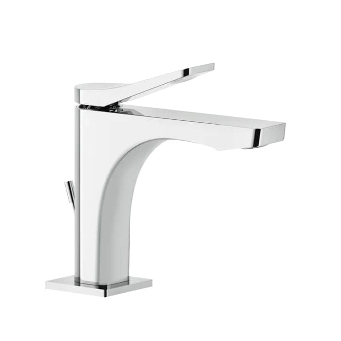 Gessi Rilievo Смеситель для раковины на 1 отв. с донным клапаном, излив, цвет: хром