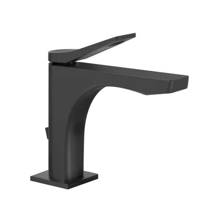 Gessi Rilievo Смеситель для раковины на 1 отв. с донным клапаном, излив, цвет: black XL