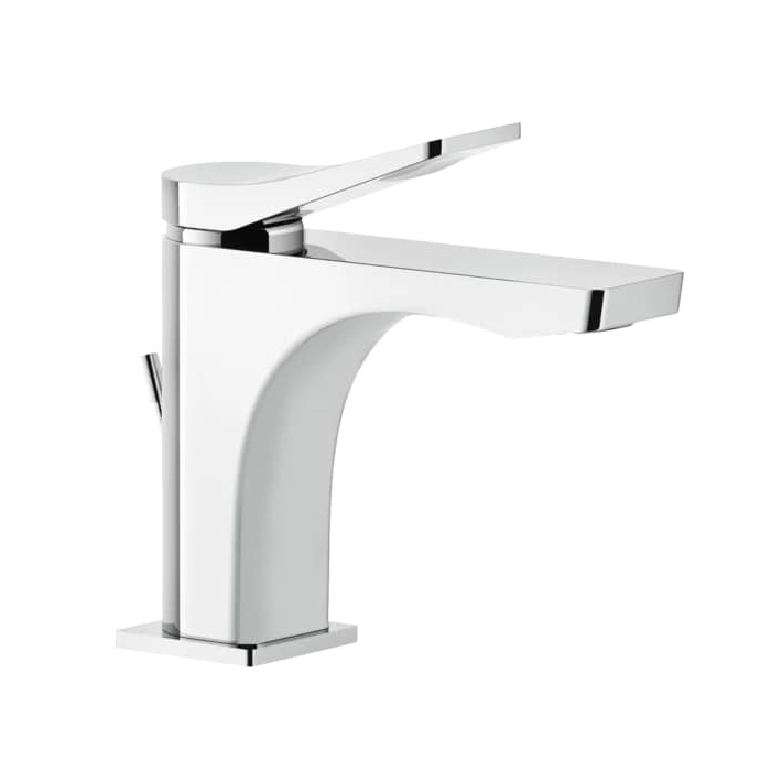 Gessi Rilievo Смеситель для раковины на 1 отв. с донным клапаном, излив, цвет: хром