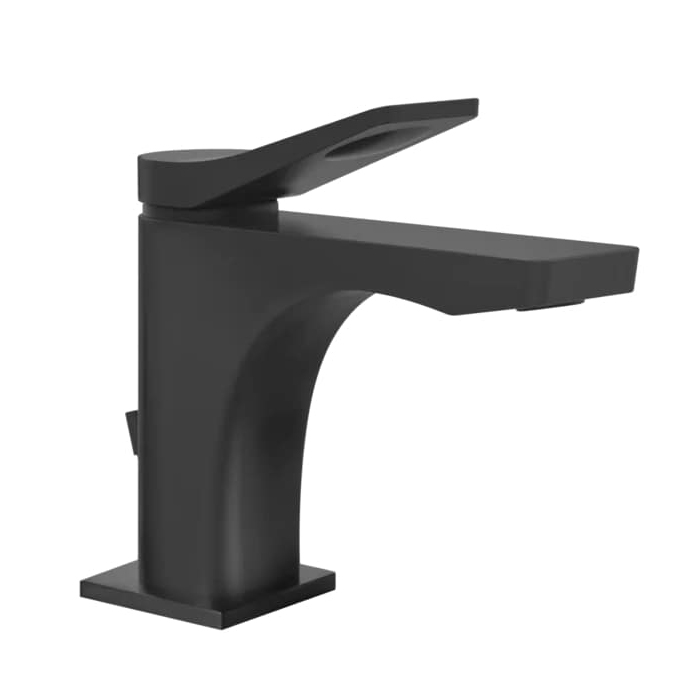 Gessi Rilievo Смеситель для раковины на 1 отв. с донным клапаном, излив, цвет: black XL