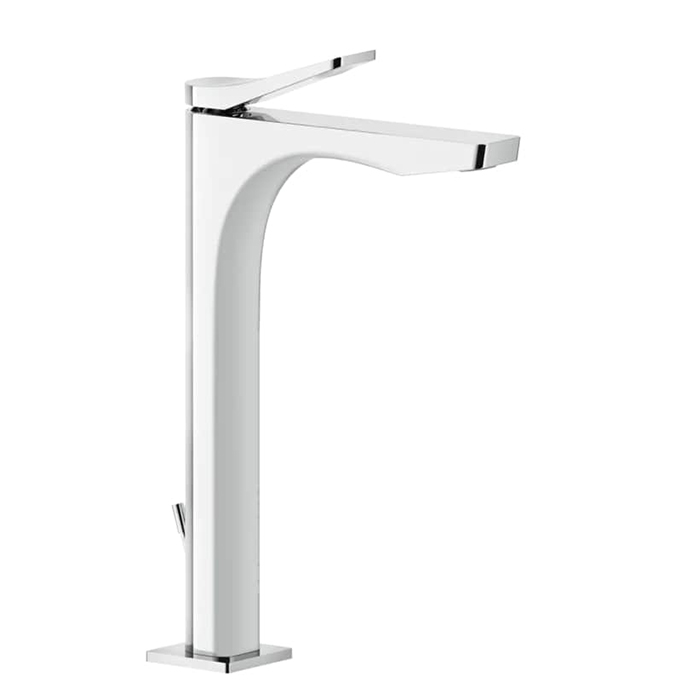 Gessi Rilievo Смеситель для раковины на 1 отв. с донным клапаном, излив, цвет: хром