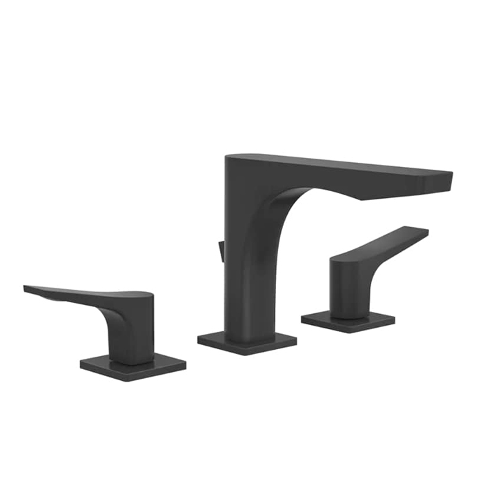Gessi Rilievo Смеситель для раковины на 3 отв. с донным клапаном, излив, цвет: black XL