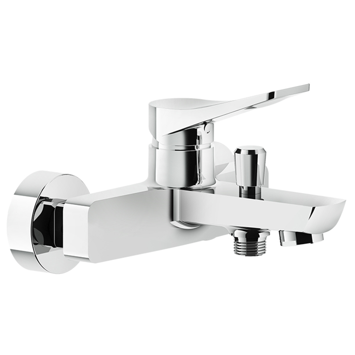 Gessi Rilievo Смеситель для ванны настенный, излив, с автоматическим переключателем ванна-душ, цвет: хром