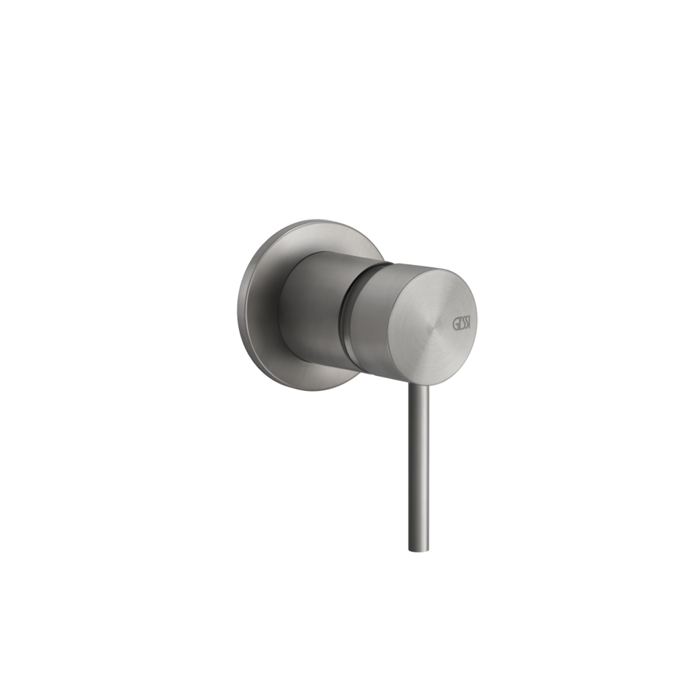 Gessi Shower316 Встраиваемый однорычажный смеситель, на 1/2", картридж,одна позиция. внешняя часть, цвет: шлифованная сталь
