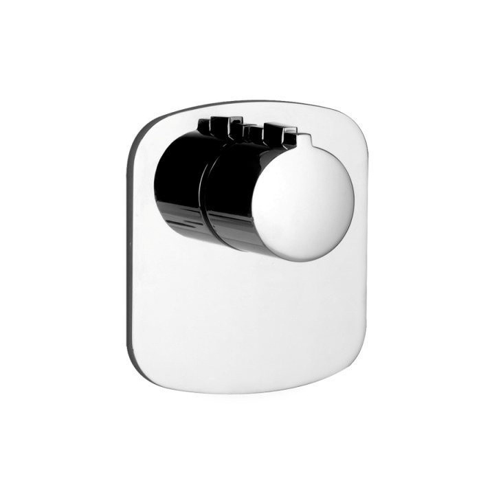 Gessi Tondo Встраиваемый термостат для душа, с 1 выходом, внешняя часть, цвет: хром