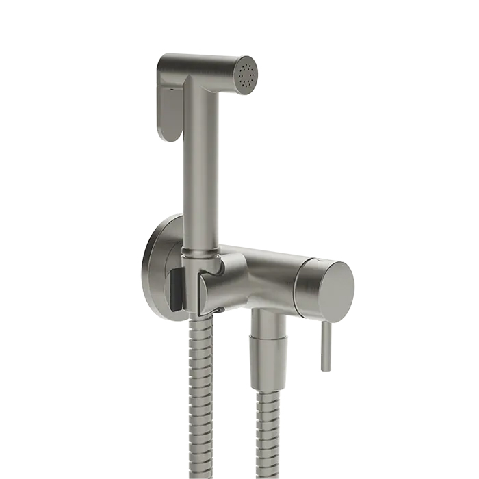 Gessi Cono GESSI TOTAL LOOK Гигиенический душ с наст. держ. со смесителем,с подводом воды и шлангом, цвет: Chrome Br