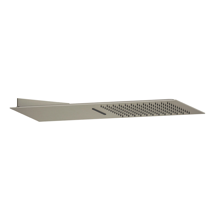 Gessi Tremillimetri Верхний душ, QUADRO, подключение: 1/2" цвет: брашированная сталь
