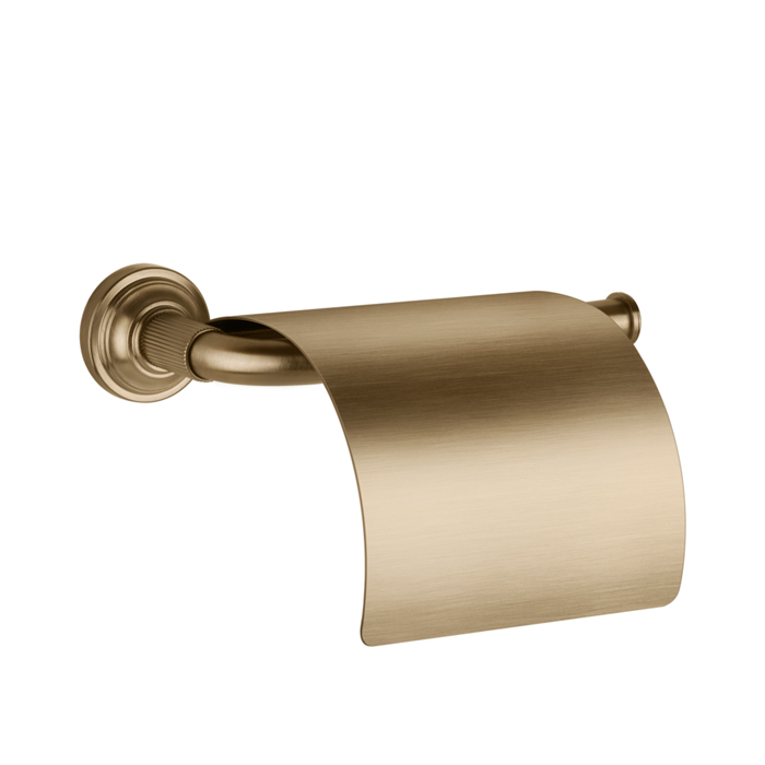 Gessi Venti20 Держатель туалетной бумаги, с крышкой, цвет: Warm Bronze Br. PVD