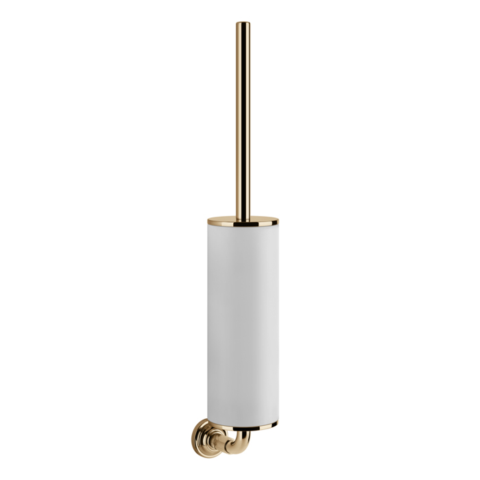 Gessi Venti20 Ершик для унитаза подвесной, цвет: белый, фурнитура Warm Bronze PVD