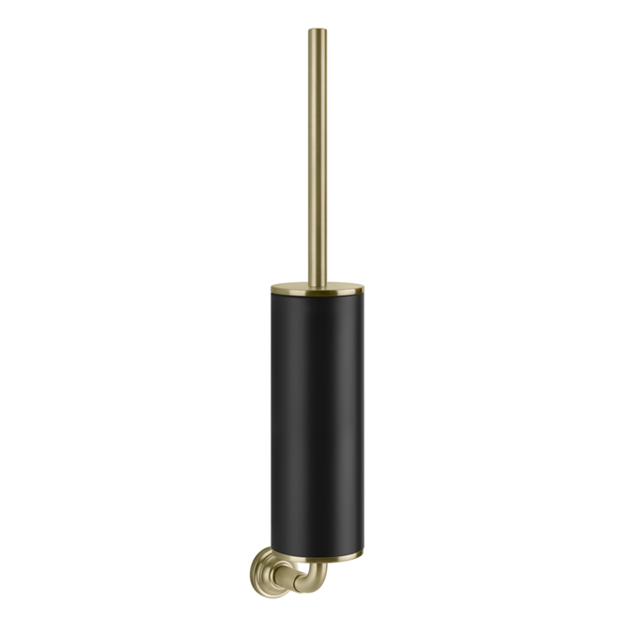 Gessi Venti20 Ершик для унитаза подвесной, цвет: черный, фурнитура Brushed Brass PVD