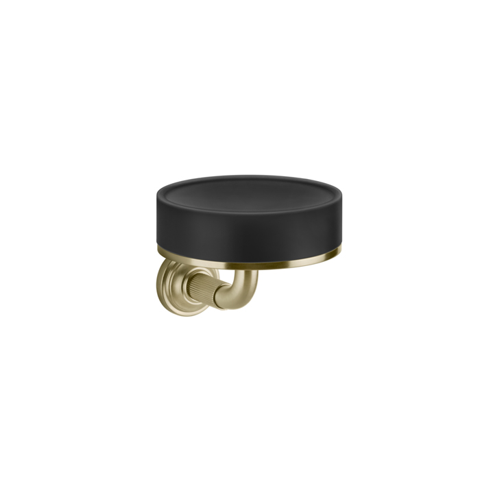 Gessi Venti20 Мыльница подвесная, цвет: черный, фурнитура Brushed Brass PVD