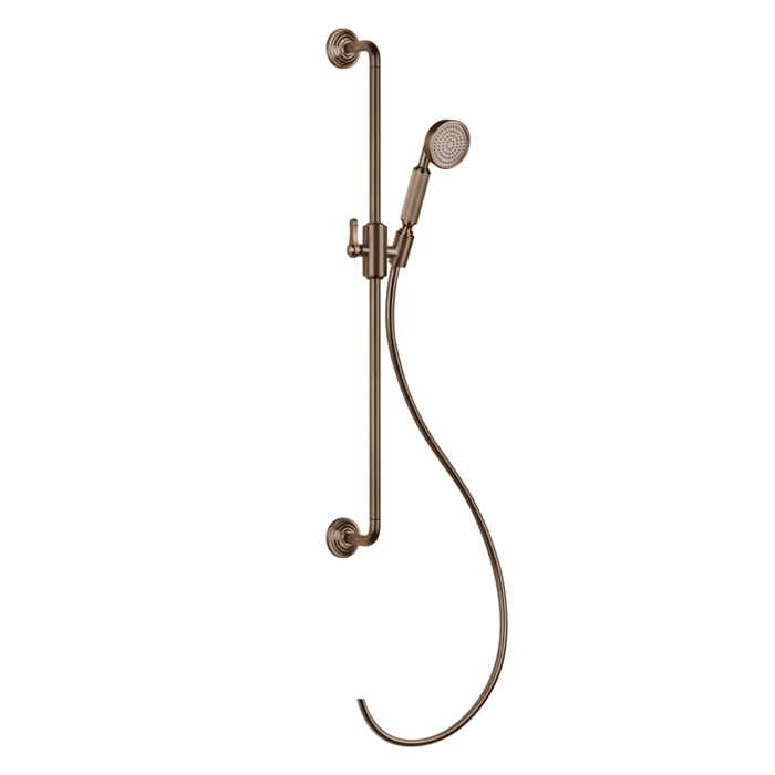 Gessi Venti20 Штанга для душа, с ручным душем и шлангом, цвет: Copper Brushed PVD