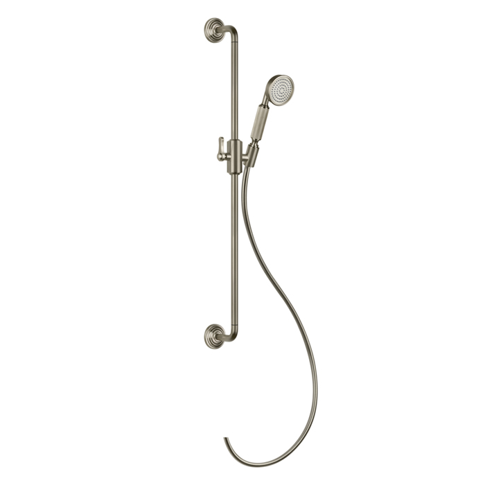 Gessi Venti20 Штанга для душа, с ручным душем и шлангом, цвет: Finox Brushed Nickel
