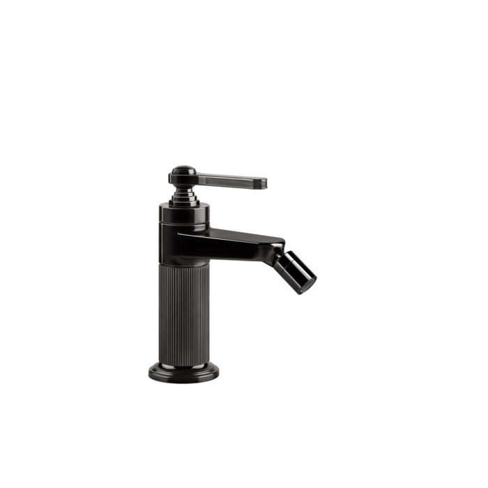 Gessi Venti20 Смеситель для биде, на 1 отв, с донным клапаном, цвет: Black Metal PVD