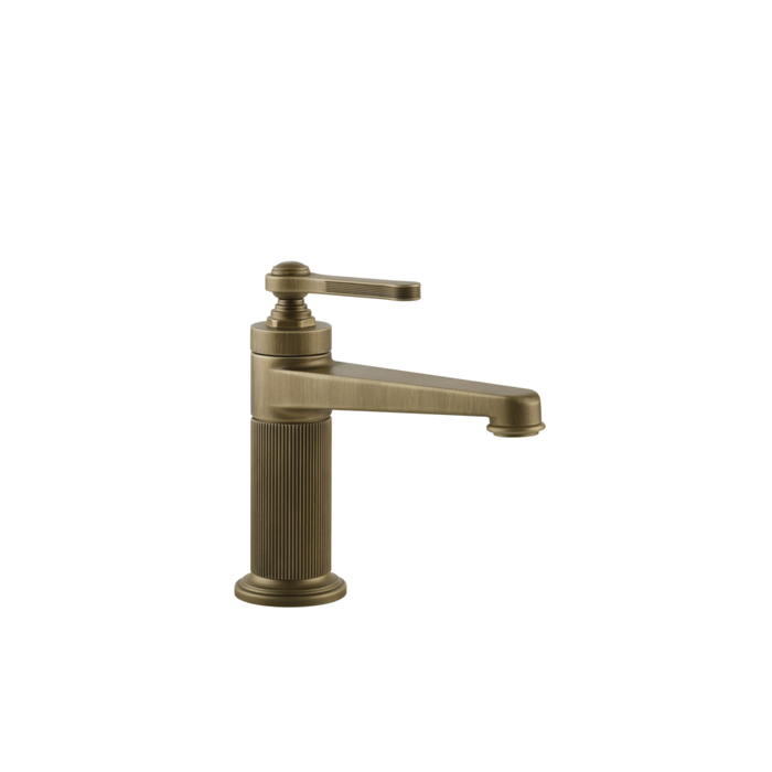 Gessi Venti20 Смеситель для раковины, на 1 отв, с донным клапаном, цвет: Antique Brass