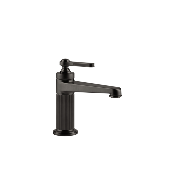 Gessi Venti20 Смеситель для раковины, на 1 отв, цвет: Black Metal Brushed PVD