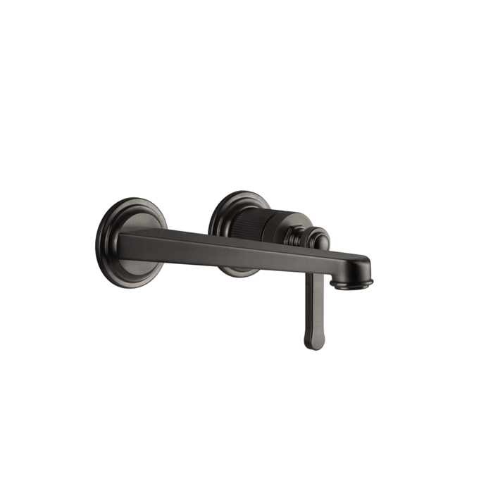 Gessi Venti20 Смеситель для раковины, встраиваемый, излив, цвет: Black Metal Brushed PVD