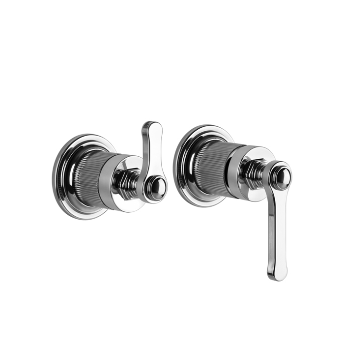 Gessi Venti20 Смеситель встраиваемый, однорычажный, с переключателем на 2 положения, внешняя часть, цвет: хром