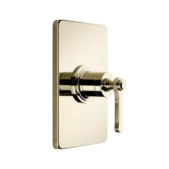 Gessi Venti20 Смеситель встраиваемый, однорычажный, внешняя часть, цвет: Brass PVD