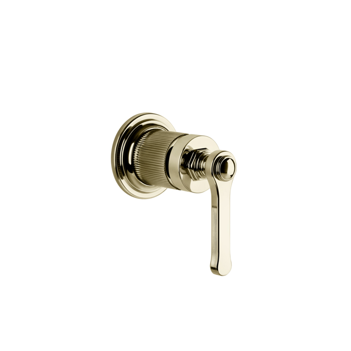 Gessi Venti20 Смеситель встраиваемый, однорычажный, внешняя часть, цвет: Brass PVD